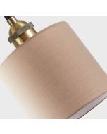 SE21-BR-10-BL1W-SH3 MAGNUM BRONZE Brown Fabric Wall Lamp+ HOMELIGHTING 77-8893